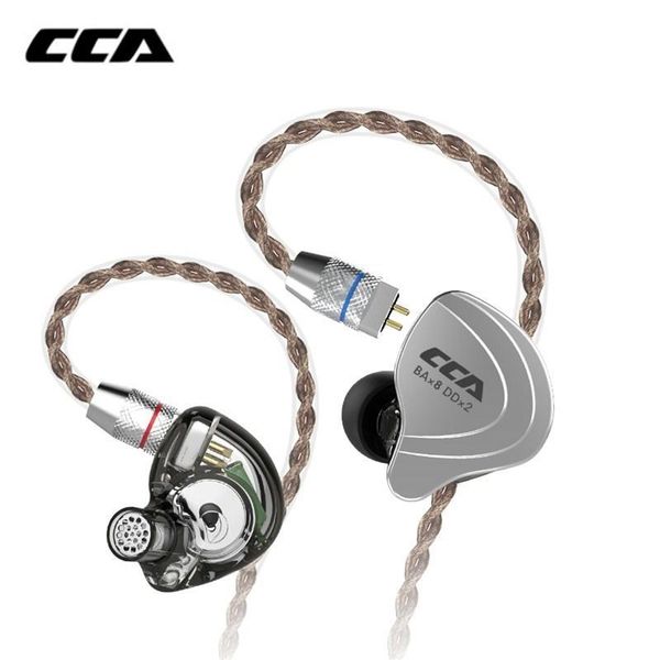 

cgjxscca c10 4ba 1dd hybrid in ear earphone hifi dj monito running sports earphone 5 drive unit headset noise cancelling earbuds kz t6190617