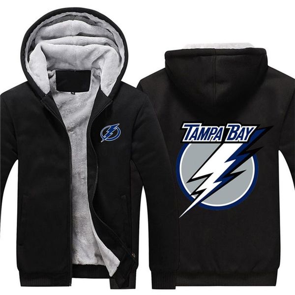 

american hockey men s winter casual jacket warm thicken hoodies fashion sweatshirt, Black