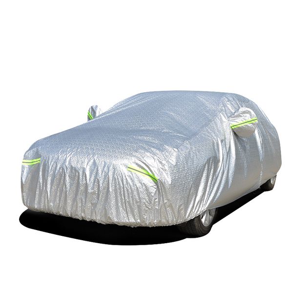 

the aluminum film lint thickened car cover summer water resistant sunscreen sunshade car hood