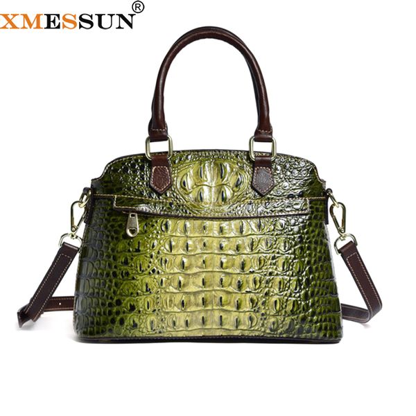 

xmessun women genuine leather bag new fashion luxury shoulder messenger bag trendy design leisure shopping tote ins