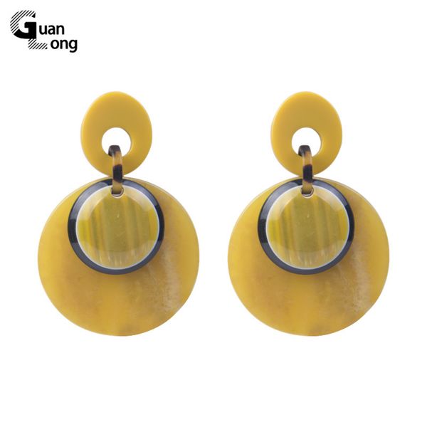 

dangle & chandelier long acrylic designer circle dangling earrings fashion jewelry for women big geometric statement drop earring vintage br, Silver