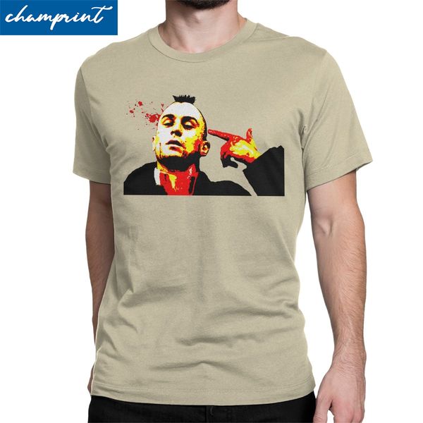 

men's t-shirts taxi driver robert de niro movie vintage pure cotton tee shirt short sleeve t shirts crewneck clothes unique