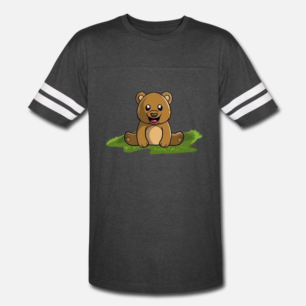 

brown bear grizzly t shirt men create 100% cotton size s-3xl vintage crazy basic spring vintage shirt