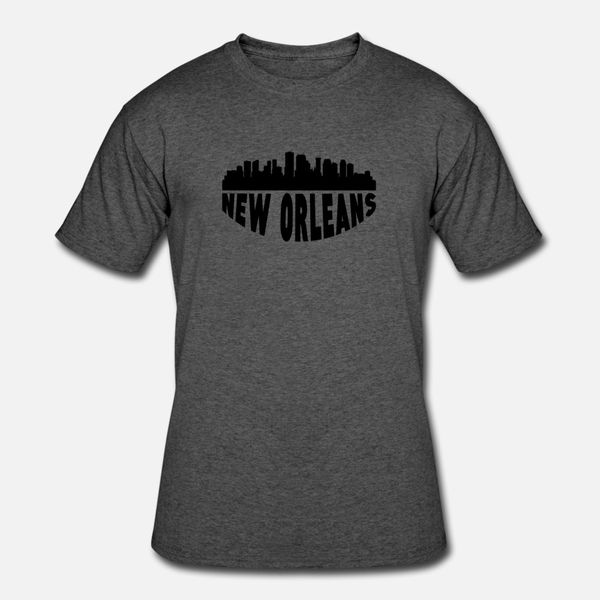 

new orleans la cityscape skyline t shirt men designing 100% cotton crew neck original gift authentic summer trend shirt