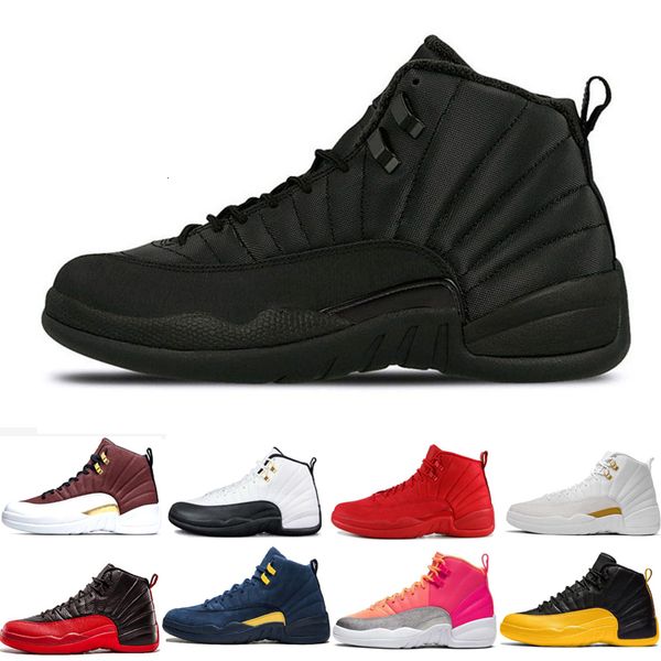 

новые 12 12s мужские ботинки баскетбола утепленных wntr gym красный белый черный игры royal мяч горячий пунш спортивный такси университет зо