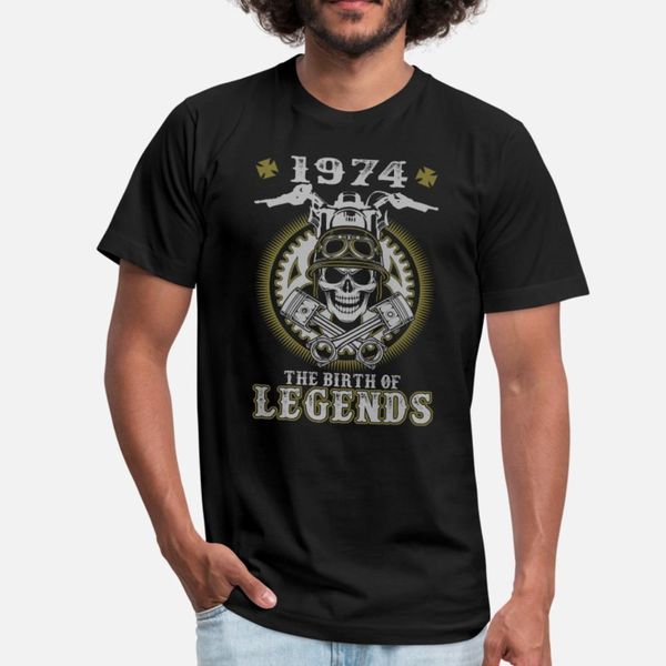 

1974 the birth of legends t shirt men character short sleeve round neck original graphic breathable summer style vintage shirt
