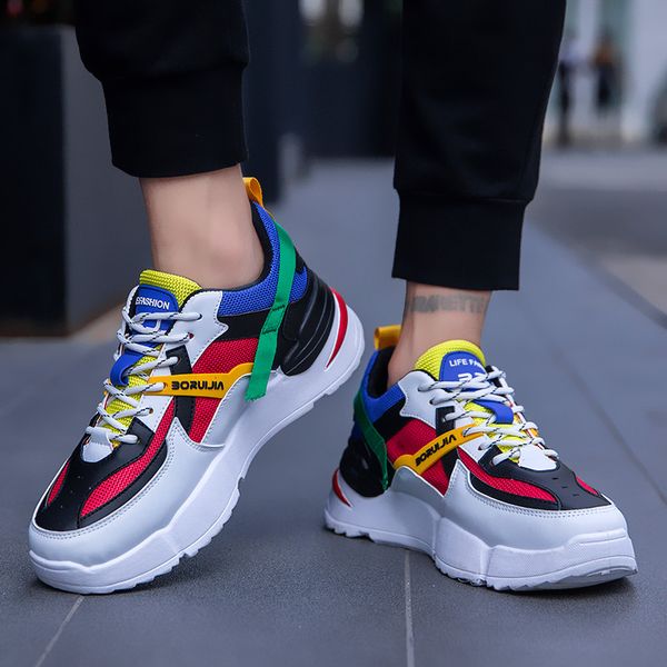 

new fashion men's casual and business sneaker slip resistant sports shoes lightweight comfortable breathable walking sneakers, Black