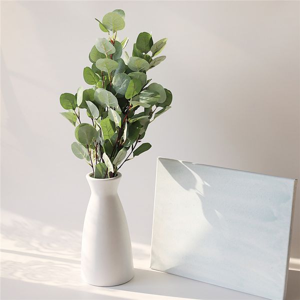 

eucalyptus plantas artificiales para decoracion fake leaves nordico vase hojas para decoracion home decor artificial plants leaf
