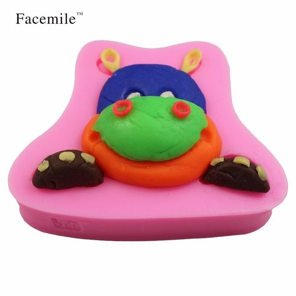 

hippo cow cake fondant mold food grade silicone cake diy mold cne fast shipping