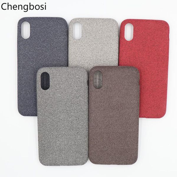 

cgjxscloth texture soft tpu case for iphone 7 case cover ultra -thin canvas silicone phone cases for iphone 6 6s 7 8 plus x xr xs max
