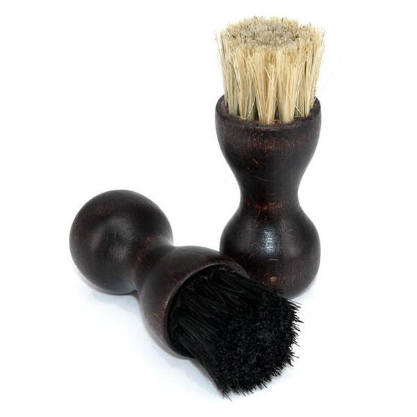 

shoe brushes leather shoes supplies buffing brush portable boot wood handle home cleaning tool 1 pc mini bristle