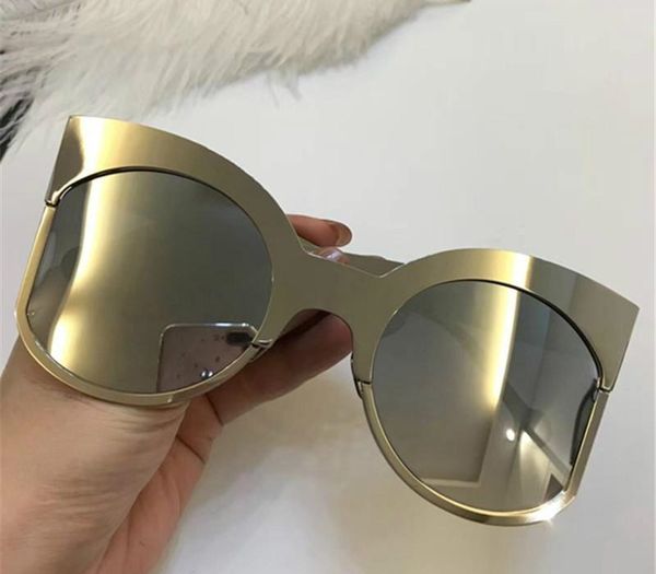 

luxury fashion 1028 special sunglasses uv protection women brand designer vintage cat eye big full metal frame come with package