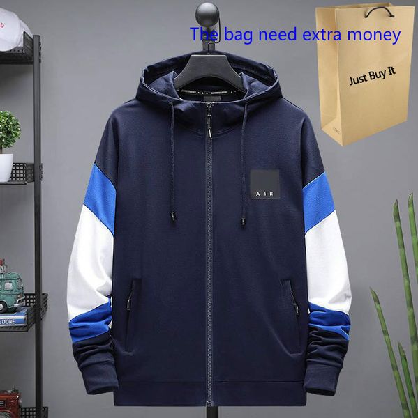 

fashion sports jackets for men letters printing hooded sweatshirts homme mens jacket coat zipper plus size -5xl, Black;brown