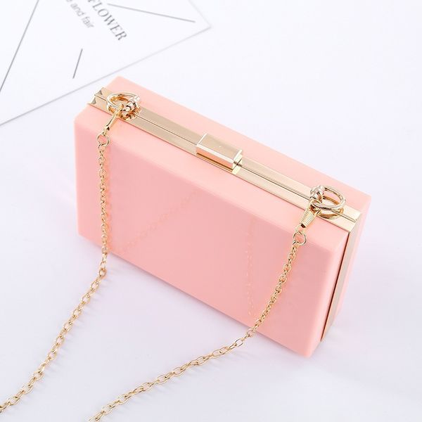 

new type square acrylic bag evening bag banquet lady acrylic hand