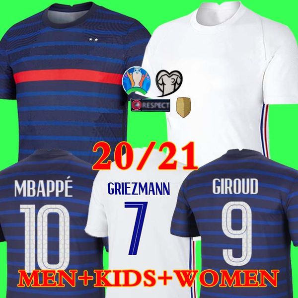 

2020 франций mbappe griezmann pogba трикотажных изделий 2021 футбол джерси футбол рубашка майо де нога мужчина + детский набор, Black;yellow