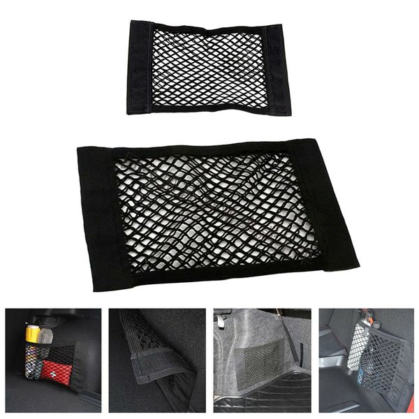 

2x универсальный сзади автомобиля грузовой организатор эластичная сетка сетка держатель сумка
