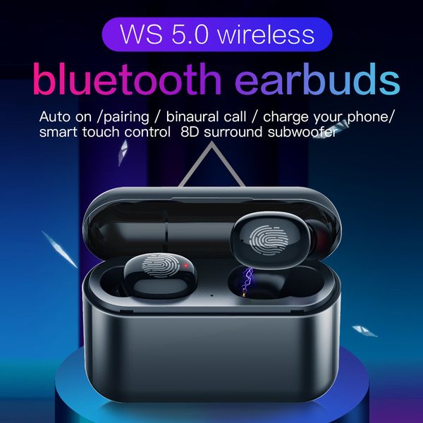 

version 5.0 mini bluetooth headset waterproof movement noise reduction sound quality for both male and female mobile phones