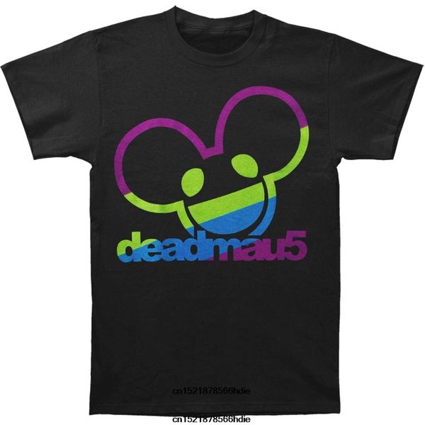 

printed 2019 funny t shirt men novelty tshirt deadmau5 tilted colors t-shirt o-neck short-sleeve women t-shirt