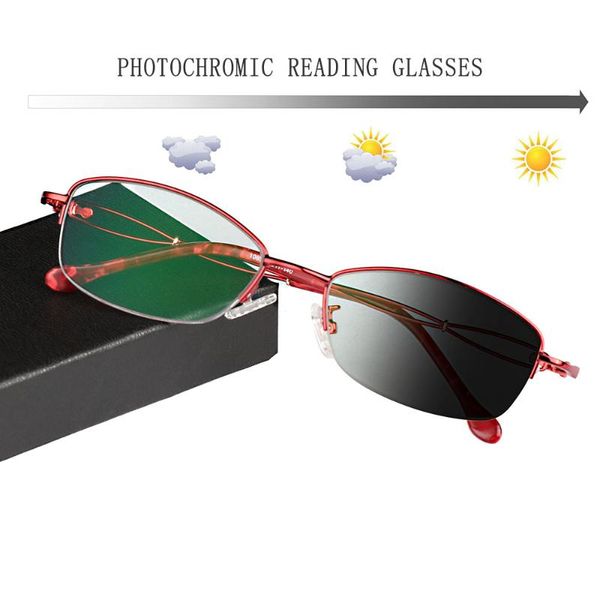 

women reading glasses pchromic grey lens anti uv400 glass spectacles gafas lectura retro +0.5+1 +1.25 +1.75 2 2.25 2.75 3.25, White;black