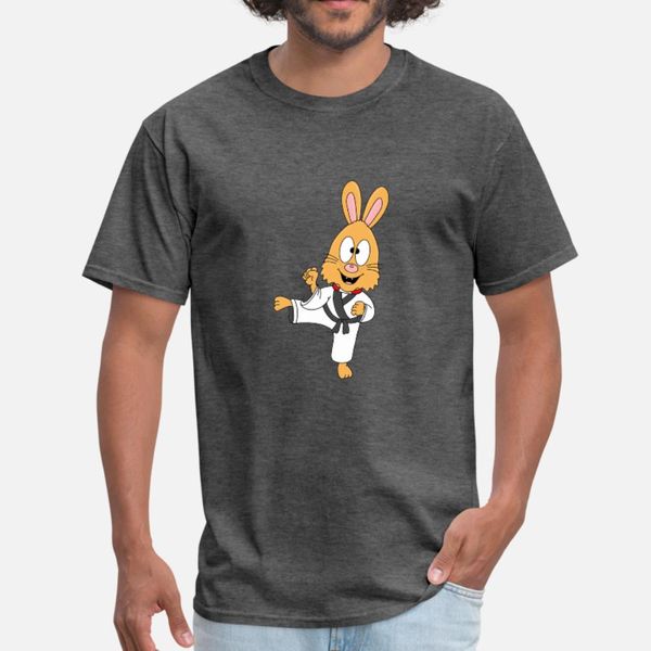 

rabbit judo karate self defense sports t shirt men character 100% cotton o neck natural interesting breathable spring letter shirt