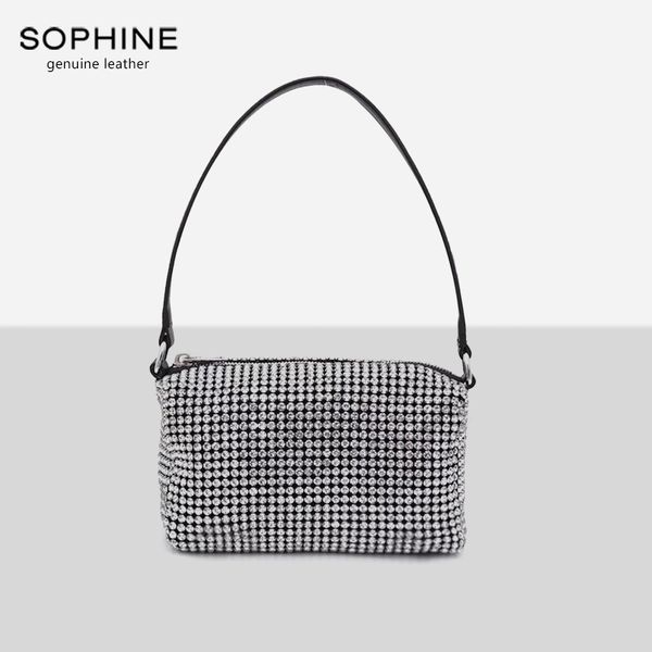 

fashion brand diamonds women shoulder bags mote style designer handbag genuine leather chain female bag