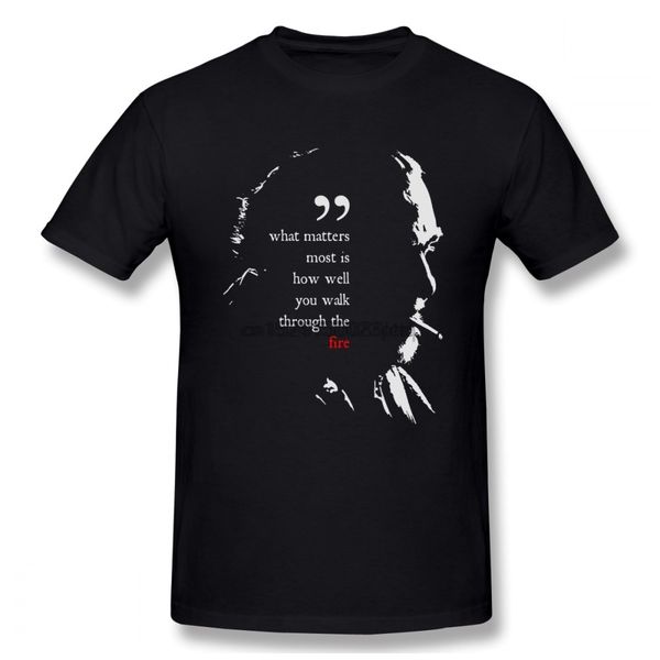 

new design men t shirt charles bukowski short sleeve pure cotton o neck oversize t shirt for teenage camiseta