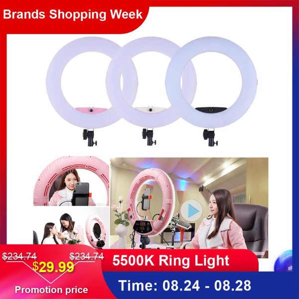 

fd-480ii 96w 5500k 480 led pgraphic lighting ring light lamp dimmable video studio/camera p/phone pgraphy ring light