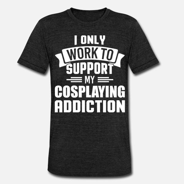 

work support cosplaying addiction cosplay t shirt men character cotton plus size 3xl letters loose new fashion spring autumn slim shirt