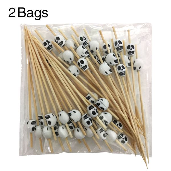 

100pcs/set fruit toothpicks outdoor barbecue party supplies cocktail sticks