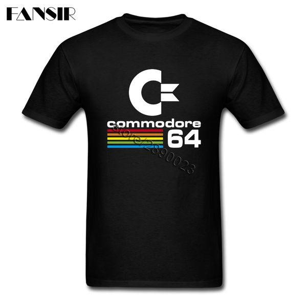 

men t-shirt crazy 100% cotton short sleeve t shirts men commodore 64 team clothing