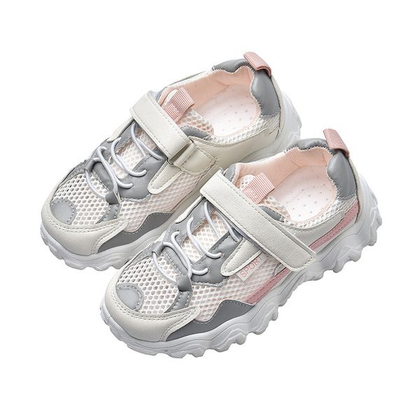 

girls boys mesh breathable sports casual shoes autumn kids soft bottom sneakers childrens flats shoes 5 6 7 8  10 -13 years, Black