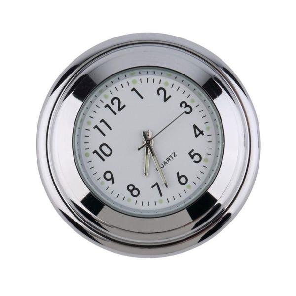 

1pc 4.5cm aluminum waterproof motorcycle bike motorbike handlebar mount round dial clock bicycle accessory