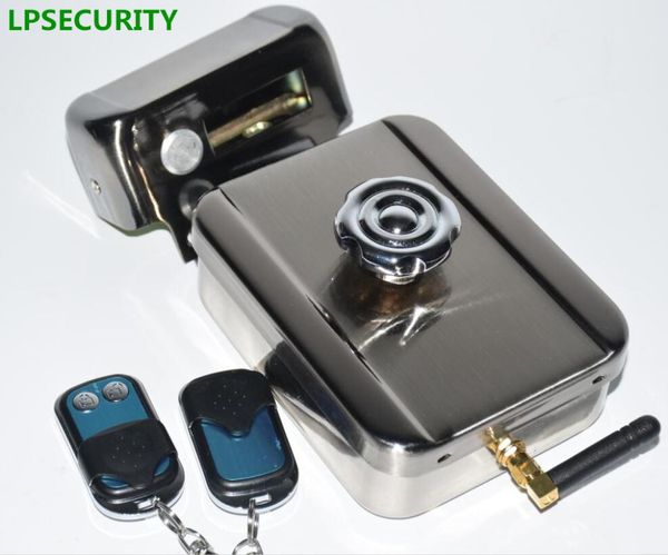 

fingerprint access control lpsecurity remote electric lock mute door for doorbell intercom (no battery)