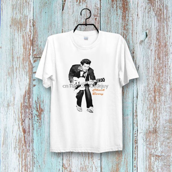 

chuck berry guitar rock tee ladies vintage t shirt b239