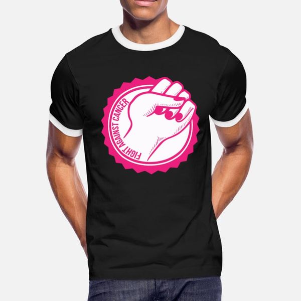 

fight breast cancer t shirt men designs short sleeve euro size s-3xl vintage crazy humor summer outfit shirt