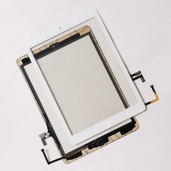 

cgjxsipad air 5 touch screen glass panel digitizer with buttons adhesive assembly for ipad air ipad 2 3 4 5 mini 20 pcs