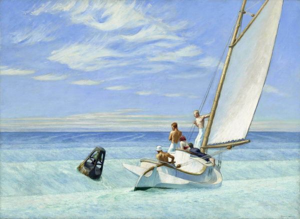 

edward hopper ground swell home decor handpainted &hd print oil painting on canvas wall art canvas pictures a366