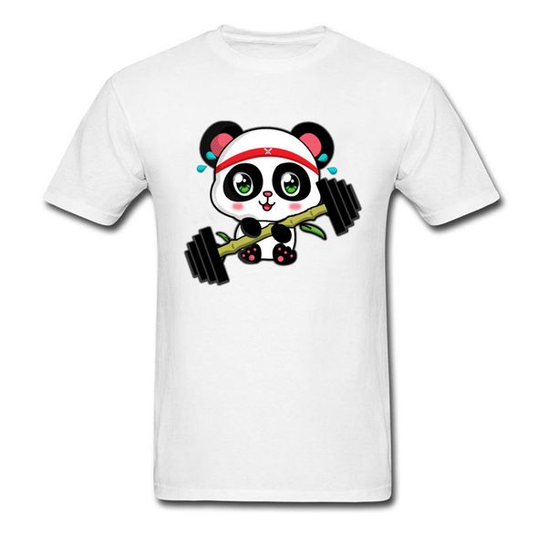 

panda скамейки тренировка рубашка 2018. симпатичная аним мультфильм футболка для мужчин летнего мужской штанги печатного tshirt fun одежды