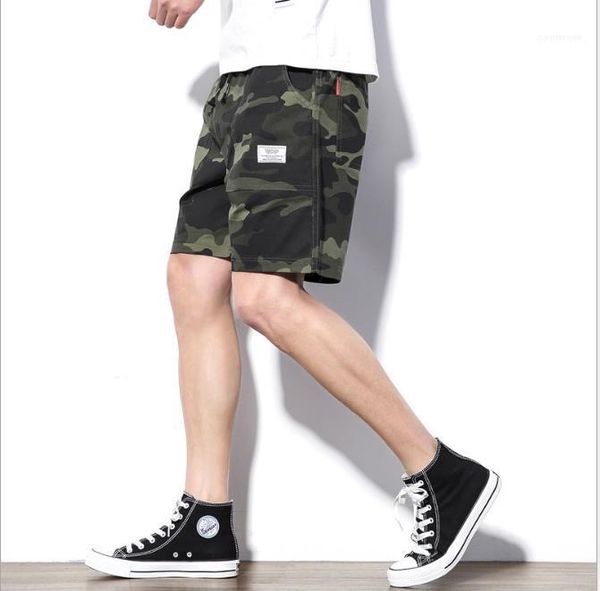 

male clothing mens 2020 luxury designer short pants camouflage knee length shorts fashion loose beach casual trousers, White;black