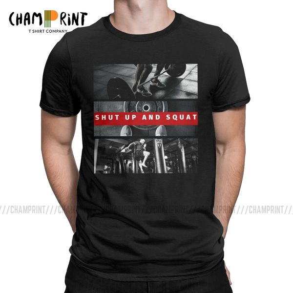 

смешные заткнуться и приземистых футболки мужчины круглый воротник футболки ronnie coleman gym fit фитнес бодибилдинг tee shirt 6xl одежда