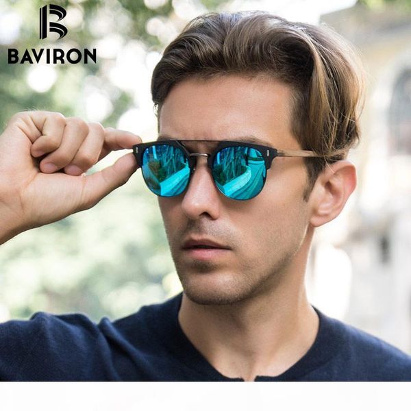 

wholesale-baviron 2017 designer wooden sunglasses man retro classic sun glasses metal and wood polarized sunglasses popular eyewear 096, White;black