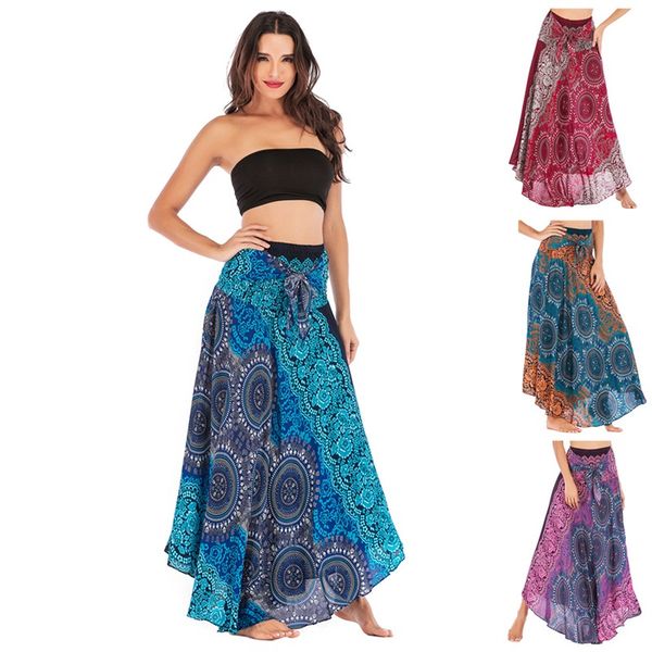 

beach women dress summer big hemline skirt red blue green maxi dresses belly dance loose fashion popular 35sk d1