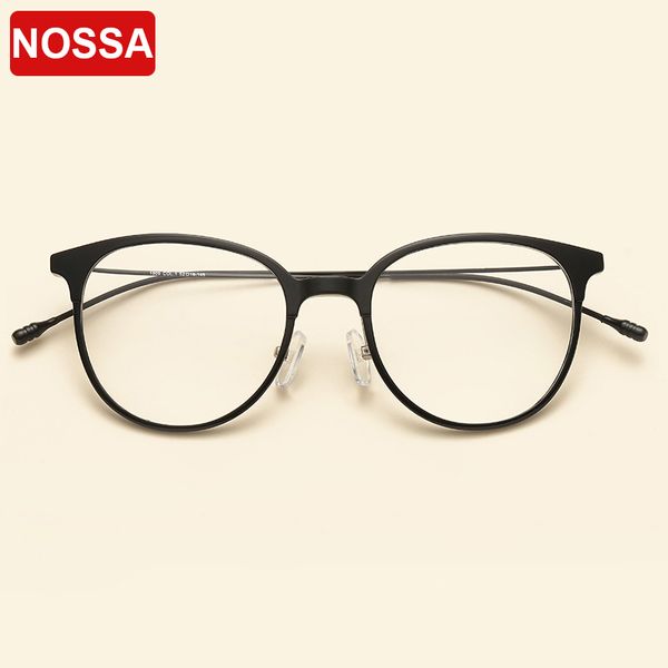 

nossa brand ultralight tr90 optical glasses frames korea style fashion casual eyewear frames men women myopia eyeglasses frame, Black