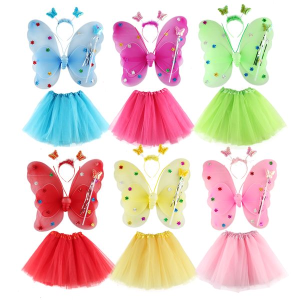 

party hats sequin butterfly four sets of children performing props costume dress suit wedding dance supplies