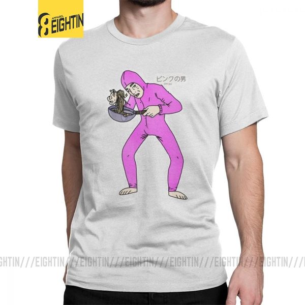 

pink guy t-shirts men 100% cotton filthy frank t shirts joji meme japanese youtube short sleeve tee shirt plus size clothes