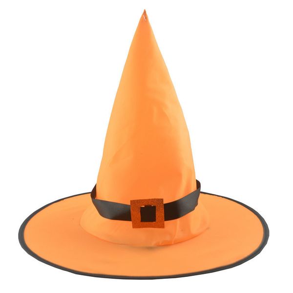 

halloween luminous witch hat orange purple red pink rose red witch hat with hook cap