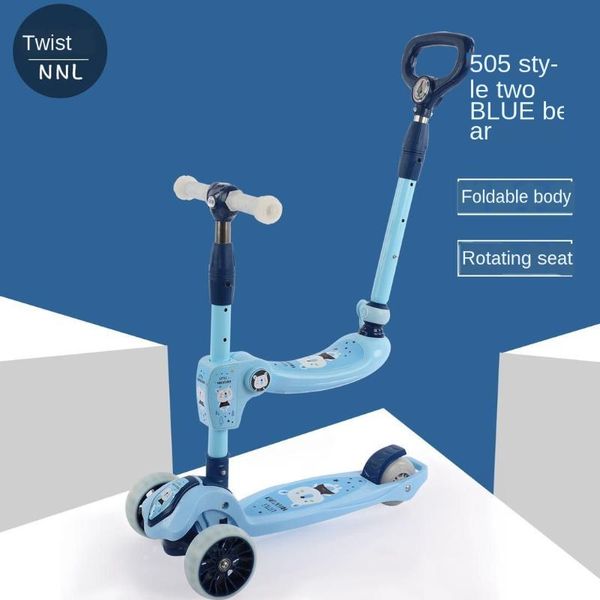 

children scooter multi-functional three-in-one kids luge 1-6-year-old children's swing car car-push box