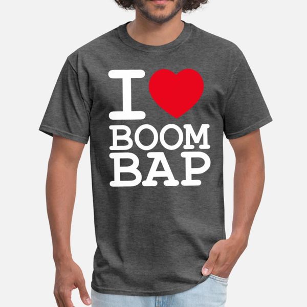 

i love boom bap тенниска мужчин вязаная майка crew neck новизна солнечный свет смешной лето письмо рубашка
