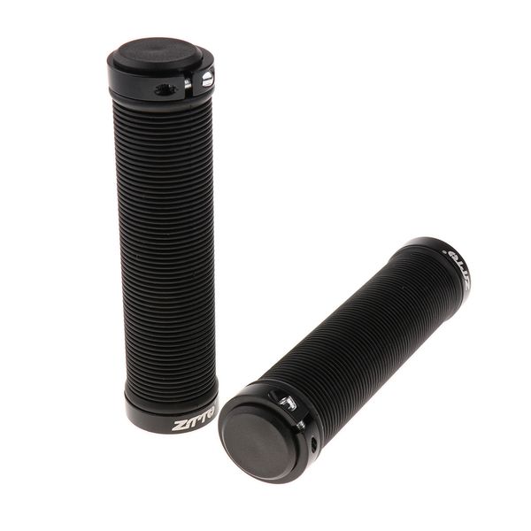 

mtb mountain bike handlebar grips silicone gel lock on anti slip ergonomic bicycle handle bar grips & end plugs