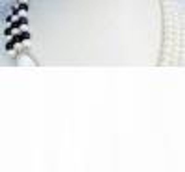 

real fine genuine 3 row akoya black white pearl unite necklace length 18, Silver